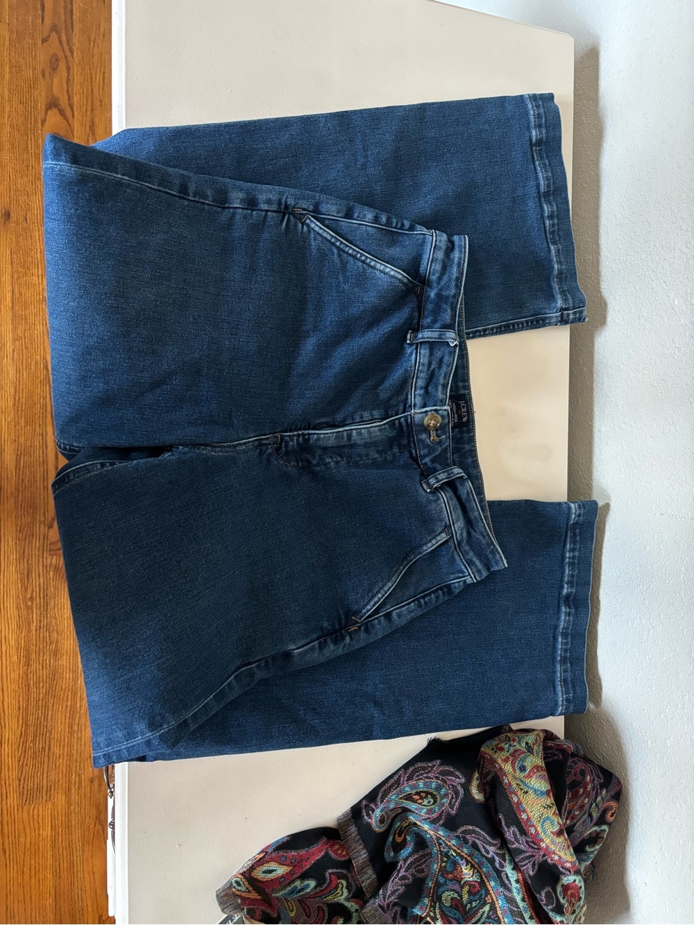 Classic High-Rise Wide Leg Jeans - Dark Blue